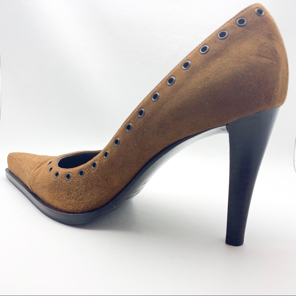 Sergio Rossi Brown Suede Size 8 - Picture 3 of 8